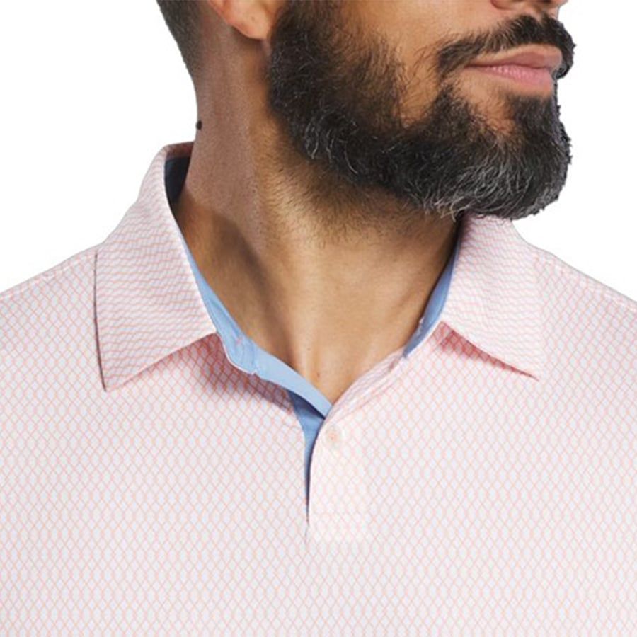 Áo Golf Tay Ngắn FootJoy Irongate Print Lisle, Self Collar 32585 | Foo