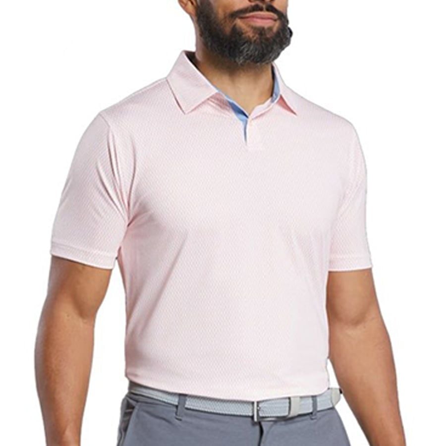 Áo Golf Tay Ngắn FootJoy Irongate Print Lisle, Self Collar 32585 | Foo