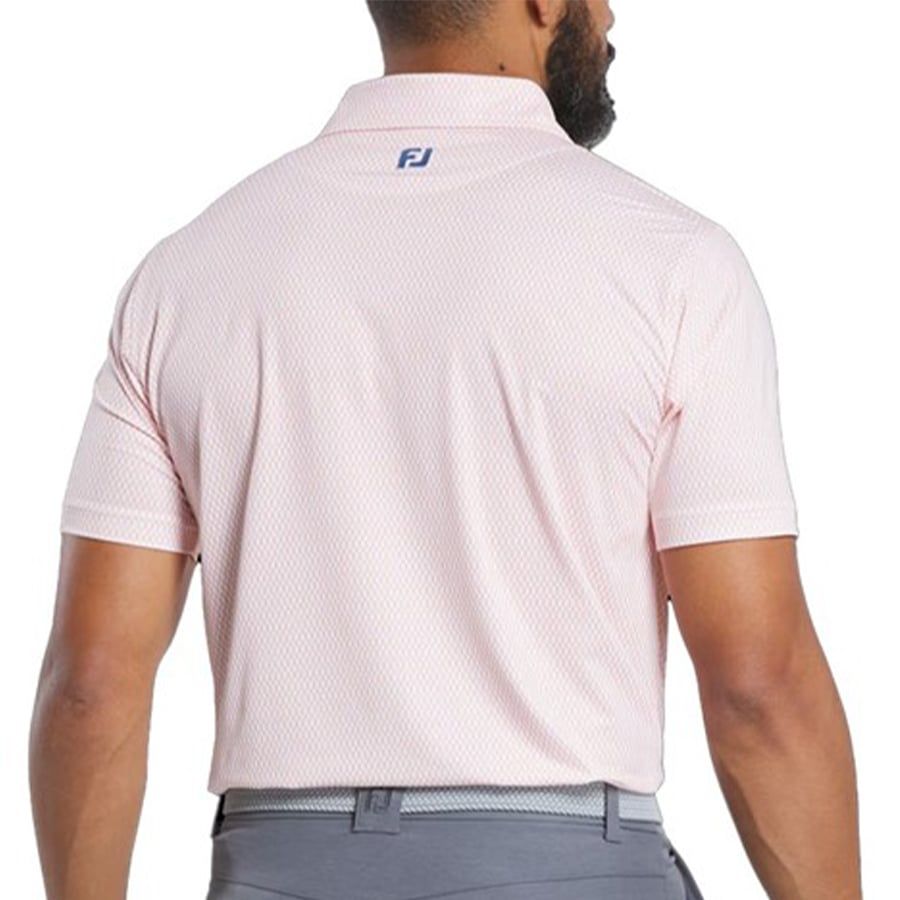 Áo Golf Tay Ngắn FootJoy Irongate Print Lisle, Self Collar 32585 | Foo