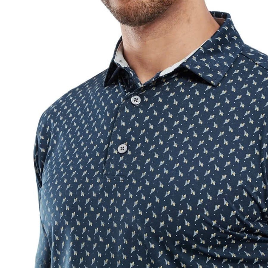 Áo Golf Tay Ngắn FootJoy Flower Bud Foulard, Self Collar 32698 | FootJ