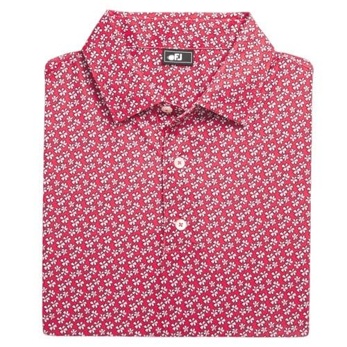 Áo Golf Tay Ngắn Footjoy Floral Sketch Print Lisle, Self Collar 32601Áo Golf Tay Ngắn Footjoy Floral Sketch Print Lisle, Self Collar 32601 | Footjoy