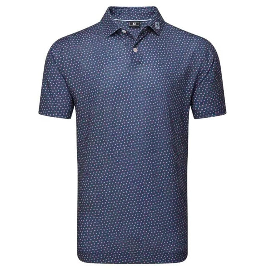 Áo Golf Tay Ngắn FootJoy Bounce Print Stretch Pique, Self Collar 32587Áo Golf Tay Ngắn FootJoy Bounce Print Stretch Pique, Self Collar 32587 | FootJoy