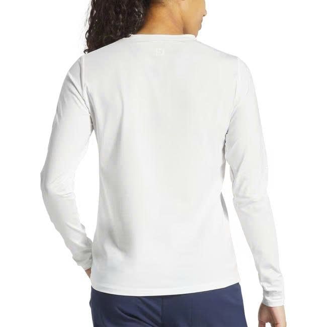 Áo Golf Nữ Tay Dài Footjoy Women's LS Sun Protection Crew Neck Shirt 3