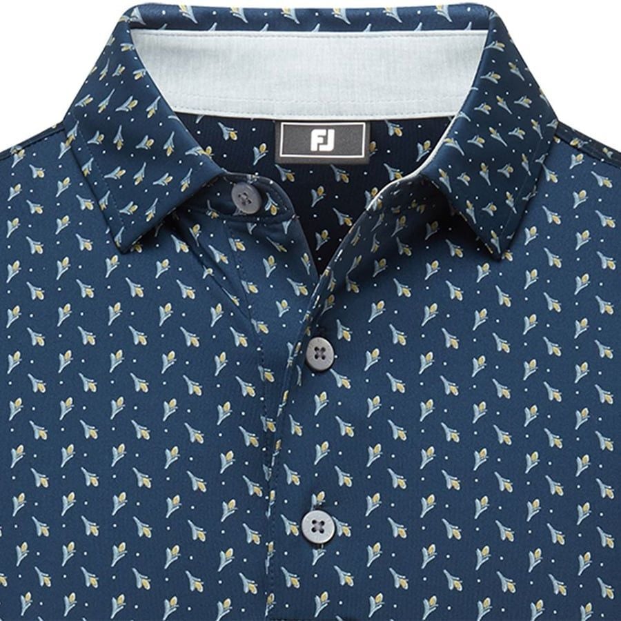 Áo Golf Tay Ngắn FootJoy Flower Bud Foulard, Self Collar 32698 | FootJ