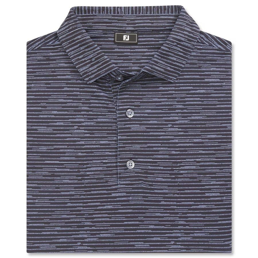 Áo golf nam tay ngắn Broken Stripe Print Pique Black / Periwinkle 3744Áo golf nam tay ngắn Broken Stripe Print Pique Black / Periwinkle 37444 | FootJoy