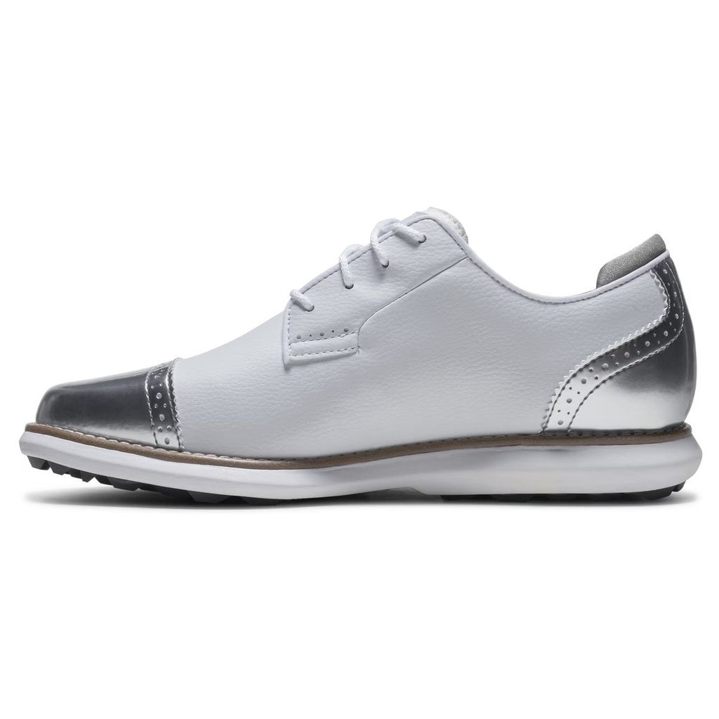 Giày golf nữ GS W Traditions Wht/Wht/Sil 98238 | FootJoy