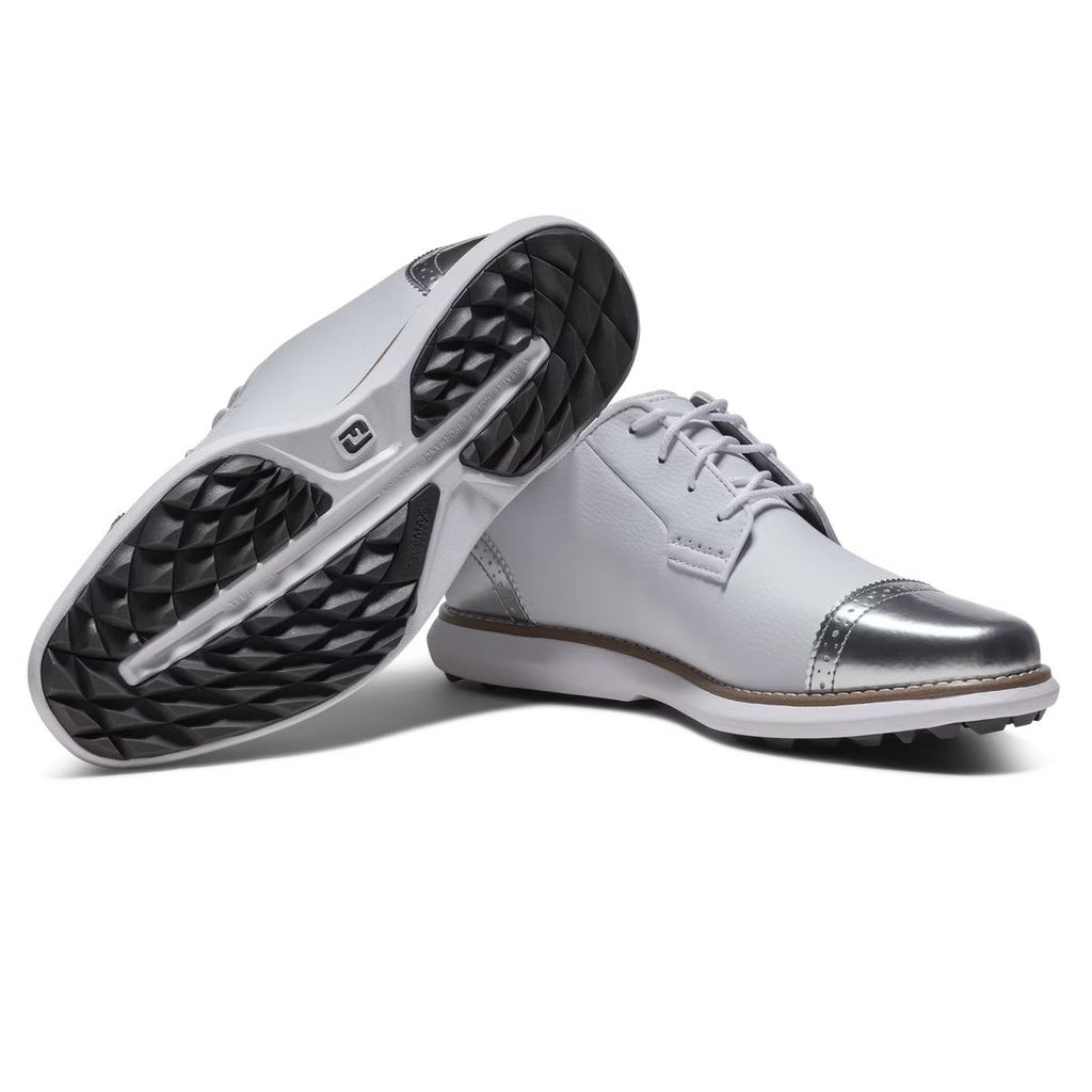 Giày golf nữ GS W Traditions Wht/Wht/Sil 98238 | FootJoy