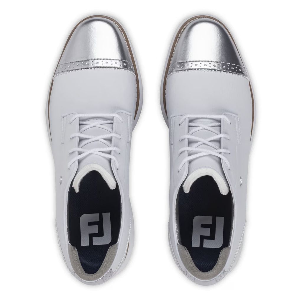 Giày golf nữ GS W Traditions Wht/Wht/Sil 98238 | FootJoy
