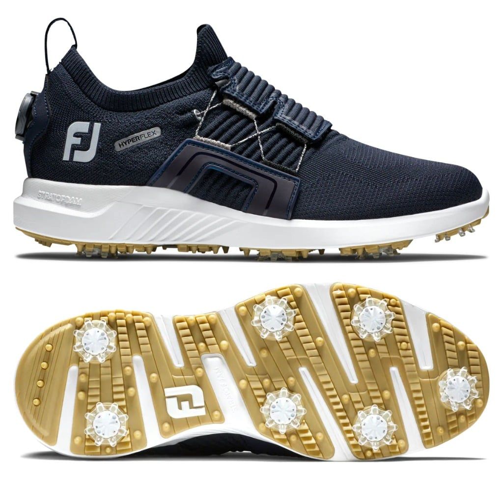 Giày Golf Nam BS M HYPERFLEX BOA NV/WT/GLD 51089 | FootJoy | Tặng 1 dù