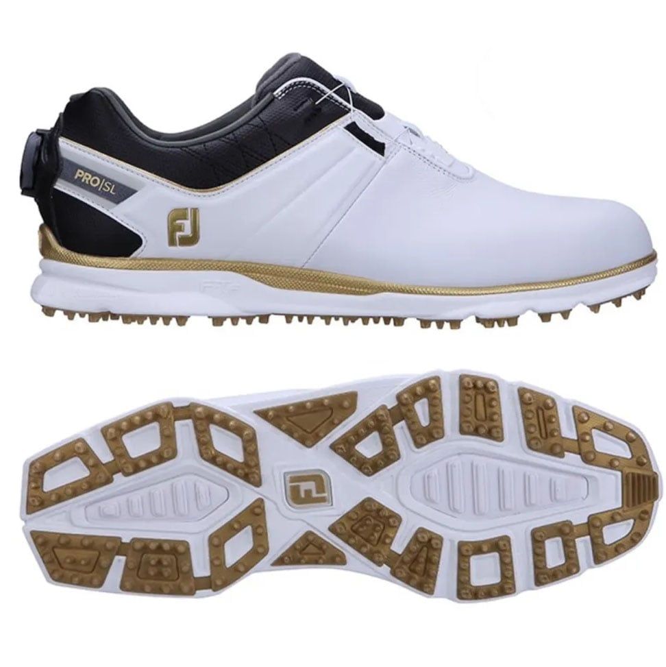 Giày Golf Nam FootJoy FJ 53066 DS PROSL BOA WHT/BLK/GLDGiày golf nam DS PROSL BOA WHT/BLK/GLD 53066 | FootJoy