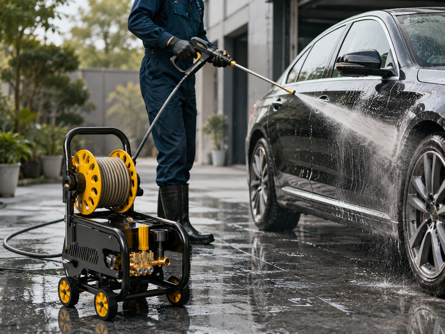Máy rửa xe áp lực cao