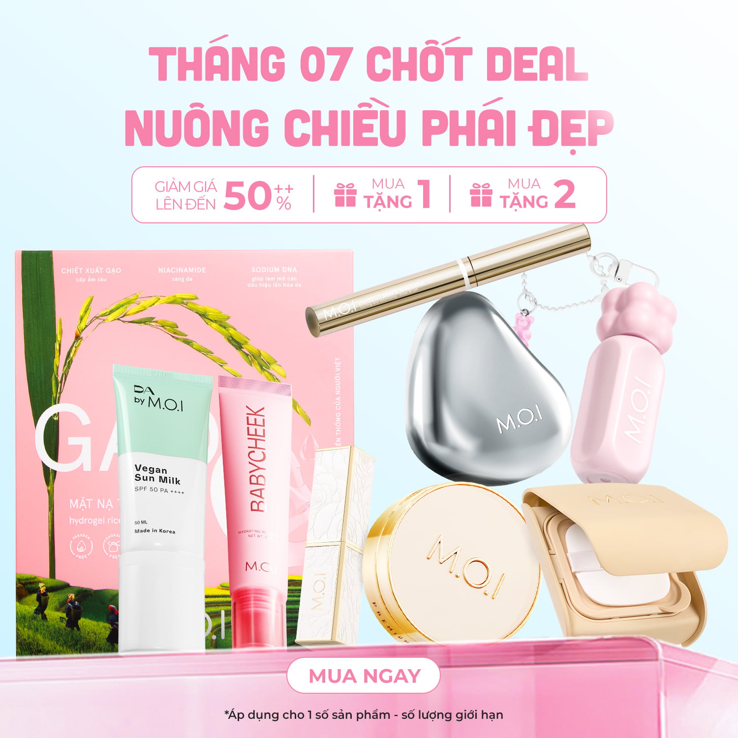 M.O.I Cosmetics - Thông báo khuyến mãi