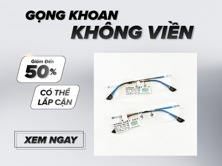 Gọng Khoan Không Viền