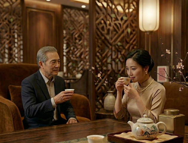 Menu trà xứng tầm không gian của bạn.