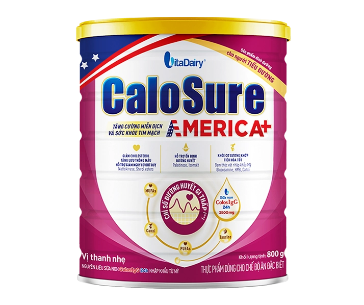 Thực phẩm dùng cho chế độ ăn đặc biệt CaloSure America+ (Tiểu đường)
