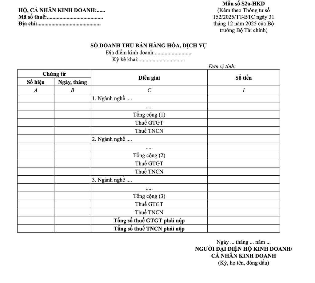 Thuế cho Hộ kinh doanh - Haravan