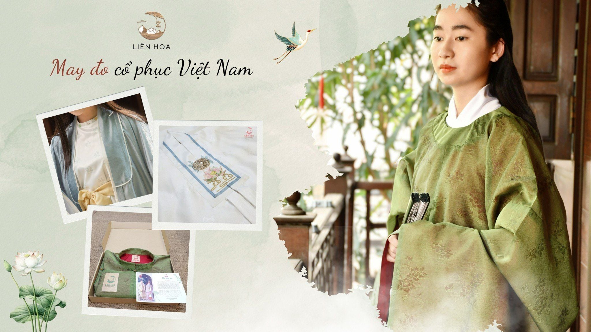 May đo áo Tấc, áo Nhật bình, áo ngũ thân tay chẽn, áo viên lĩnh, áo giao lĩnh, áo trực lĩnh, áo đối khâm, áo tứ điên