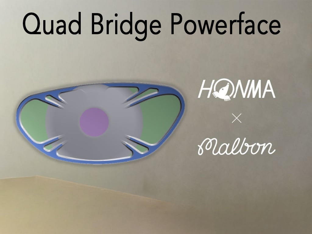 mặt gậy Quad Bridge Powerface honma malbon 2024 4sao