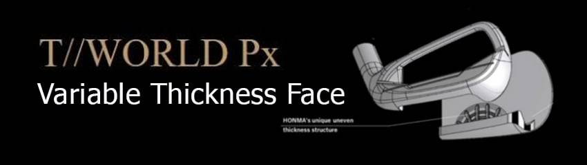 Công nghệ Variable Thickness Face của Bộ gậy sắt TW Px | HONMA