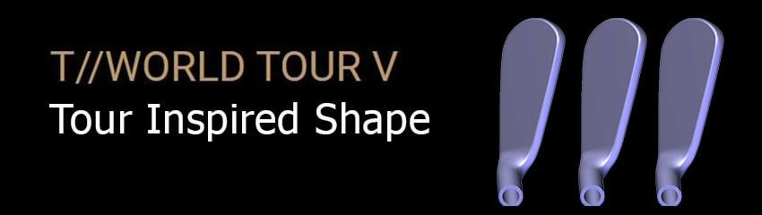 Công nghệ Tour Inspired Shape của Bộ gậy sắt TW TOUR V | HONMA