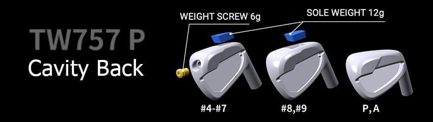 Công nghệ Cavity Back Irons của Bộ gậy golf irons Tour World 757 P | HONMA