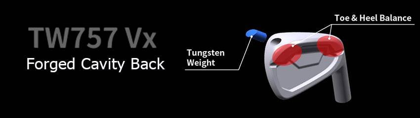 Công nghệ Forged Cavity Back của Bộ gậy golf irons Tour World 757 Vx | HONMA