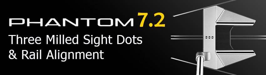 Công nghệ Three Milled Sight Dots & Rail Alignment của Gậy Putter PHANTOM 7.2 RIGHT HAND 2025 | Titleist