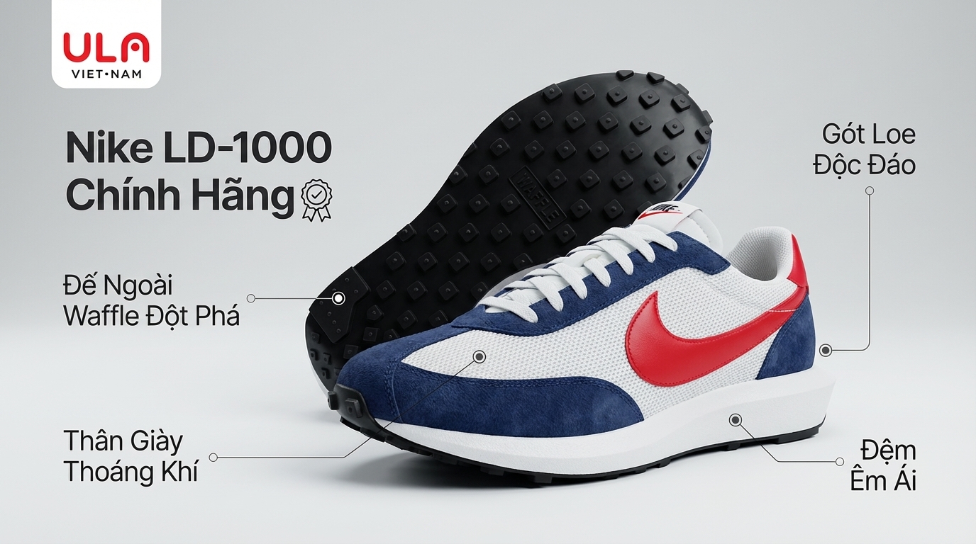 Đánh Thức Huyền Thoại: Nike LD-1000 Chính Hãng – Biểu Tượng 1977 Trở Lại Cùng Đột Phá Hiện Đại!