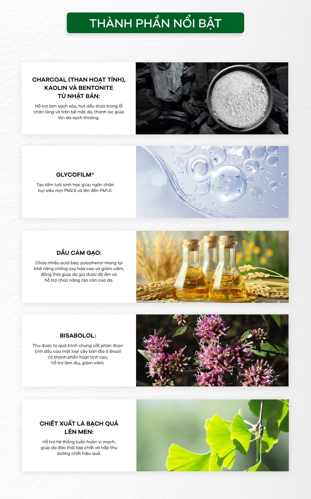 bộ 3 mask Detox - Enzyme - Hinoki bản cải tiến.