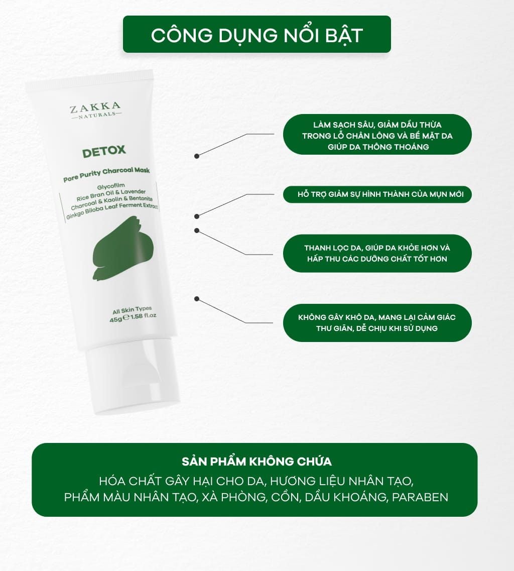 bộ 3 mask Detox - Enzyme - Hinoki bản cải tiến.
