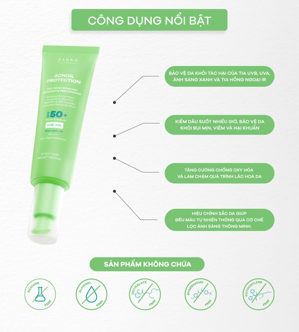 BỘ ĐÔI KEM CHỐNG NẮNG PHỔ RỘNG ACNOIL PROTECTION & HYGLOW PROTECTION