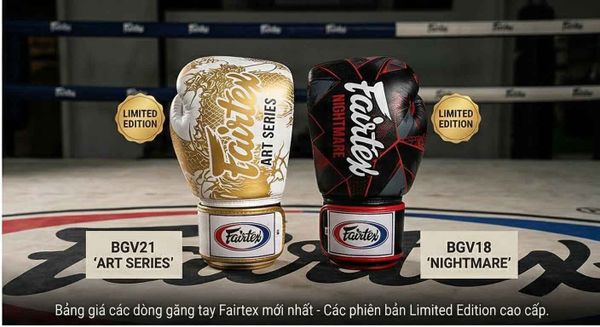 Bảng Giá Các Dòng Găng Tay Fairtex Mới Nhất Hiện Nay