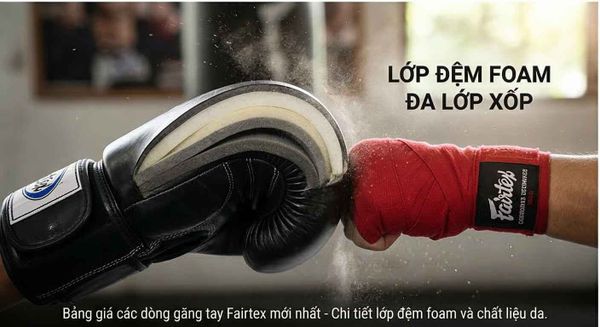Bảng Giá Các Dòng Găng Tay Fairtex Mới Nhất Hiện Nay