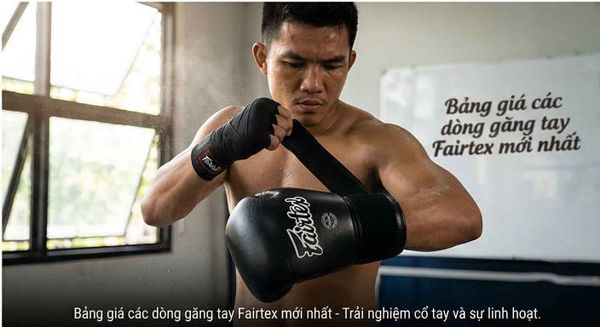 Bảng Giá Các Dòng Găng Tay Fairtex Mới Nhất Hiện Nay