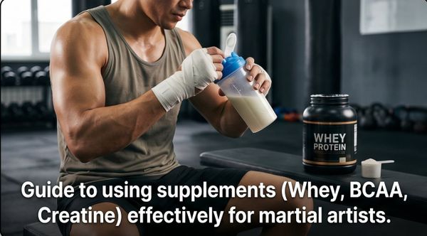 Cẩm Nang Sử Dụng Whey, BCAA, Creatine Cho Người Tập Võ