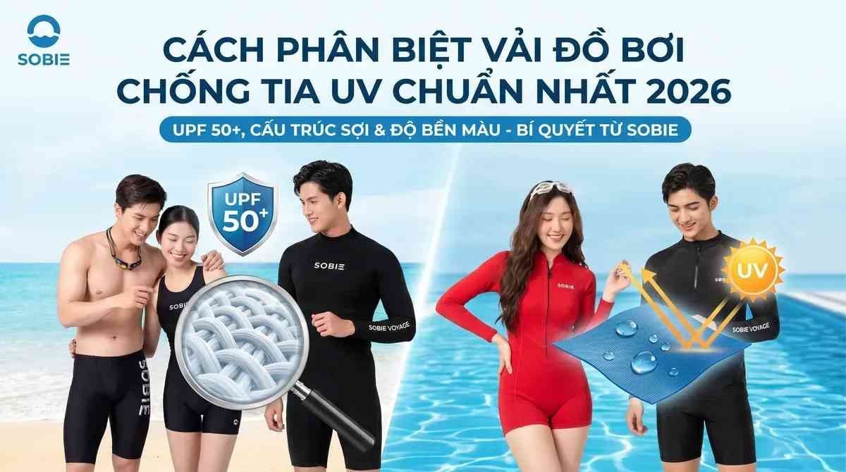 Cách phân biệt vải đồ bơi chống tia UV chuẩn nhất 2026