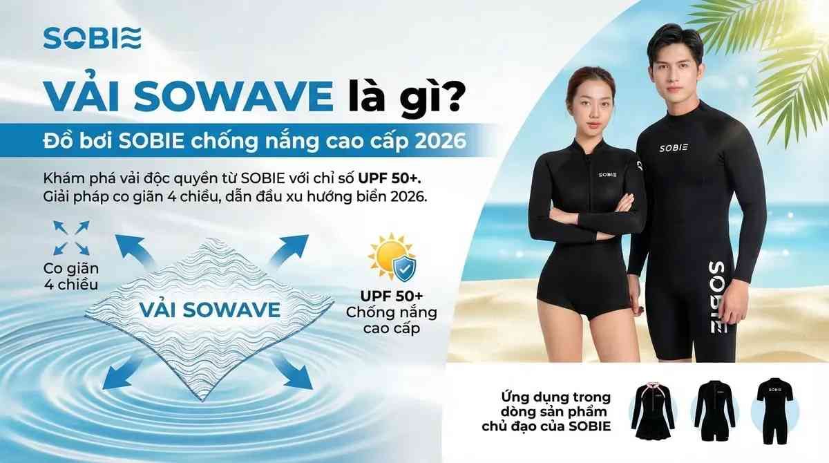 Vải SOWAVE là gì? Đồ bơi SOBIE chống nắng cao cấp 2026