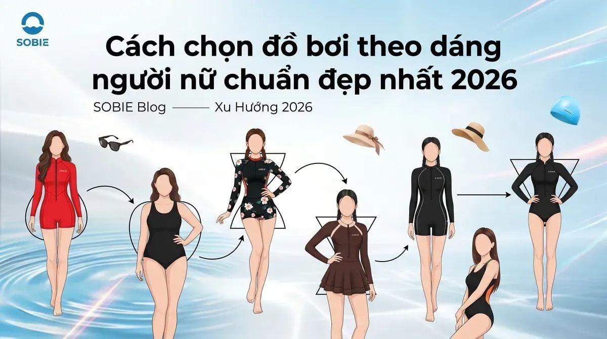 Cách chọn đồ bơi theo dáng người nữ chuẩn đẹp nhất 2026