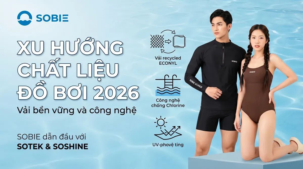 Xu hướng chất liệu đồ bơi 2026: Vải bền vững và công nghệ