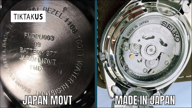 So sánh chi tiết Made in Japan và Japan Movt