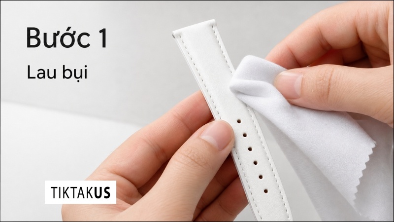 Tháo rời dây và lau bụi thô