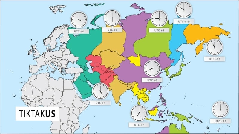 Campuchia và Việt Nam đều sử dụng chung một múi giờ quốc tế là UTC+7