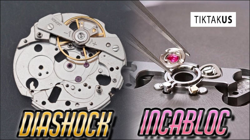 So sánh Diashock và Incabloc trên đồng hồ