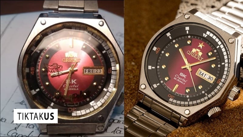 Orient SK 1970 (cổ) và phiên bản tái bản (mới)