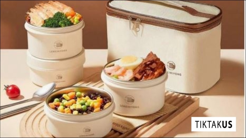 Hộp cơm văn phòng kèm túi giữ nhiệt