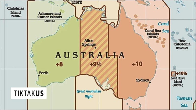 Giờ Chuẩn Miền Tây Úc (AWST - Australian Western Standard Time | UTC+8)