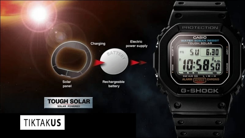 Hướng dẫn sạc pin đồng hồ Tough Solar đúng cách