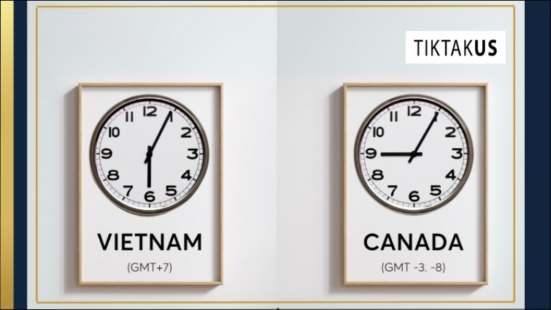 Hướng dẫn cách tính giờ Canada đơn giản
