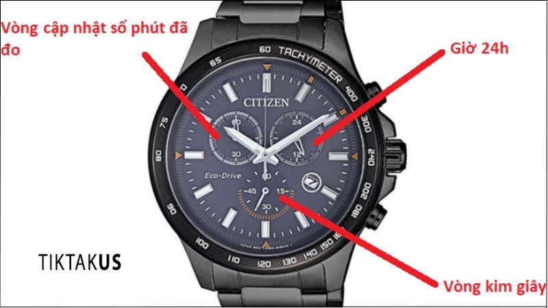 Cách sử dụng chức năng bấm giờ (Chronograph)