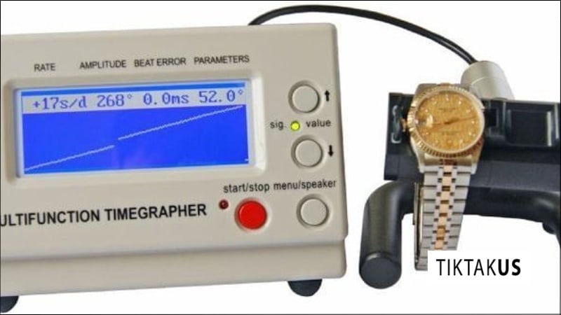 Dùng máy đo chuyên dụng (Timegrapher)